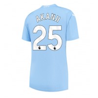 Maglie da calcio Manchester City Manuel Akanji #25 Prima Maglia Femminile 2023-24 Manica Corta